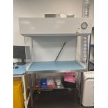 Pascals Cleanrooms fume extraction cabinet with stainless steel workbench (excludes contents)