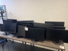 Eighteen various Viewsonic and Dell monitors (as lotted)