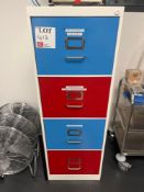 Four drawer metal filing cabinet