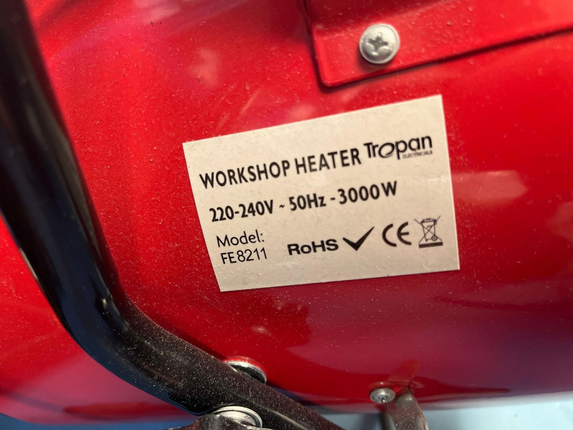 Tropan 3kW FE8211 workshop heater - Image 2 of 3