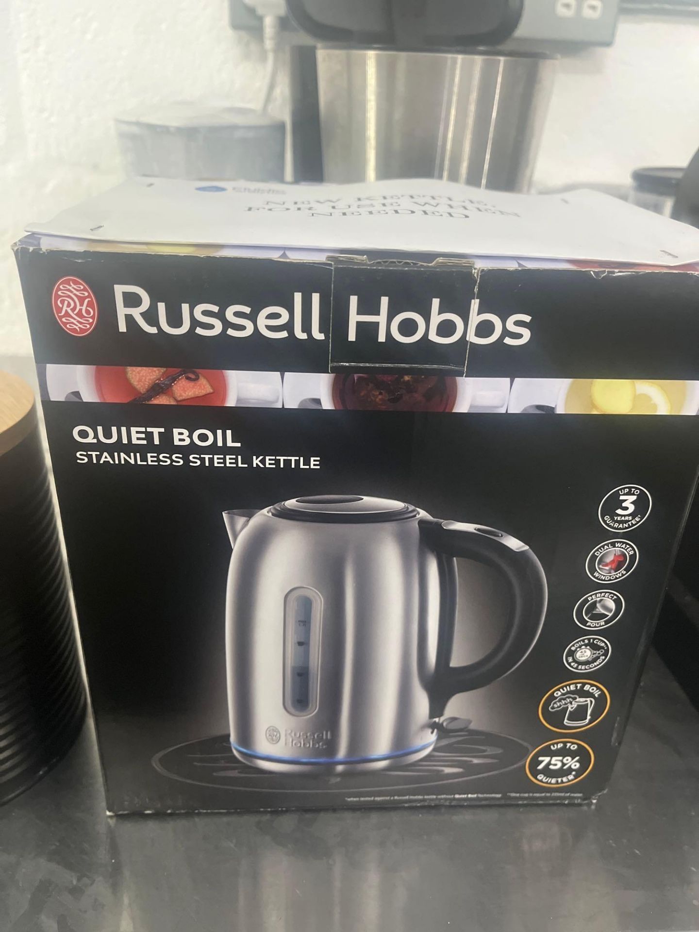 Krups coffee machine, Russell Hobbs stainless steel kettle etc. (as lotted) - Image 4 of 5
