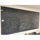 Three wall mounted chalk boards (approximately 122cm x 180cm)