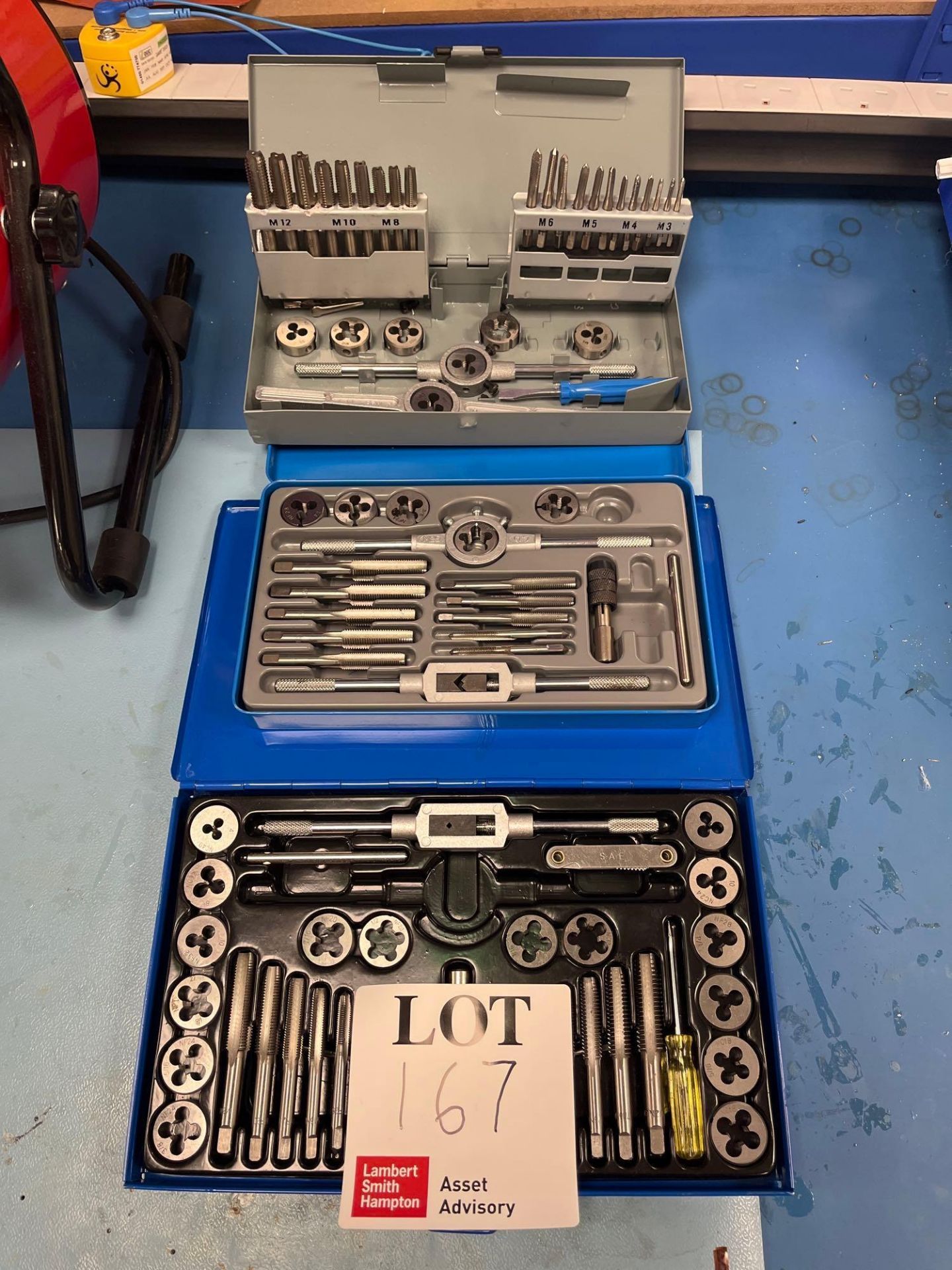 Three various die tool sets