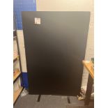Black felt freestanding board (approximately 120cm L x 182cm H)