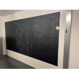Three wall mounted chalk boards (approximately 120cm x 180cm)