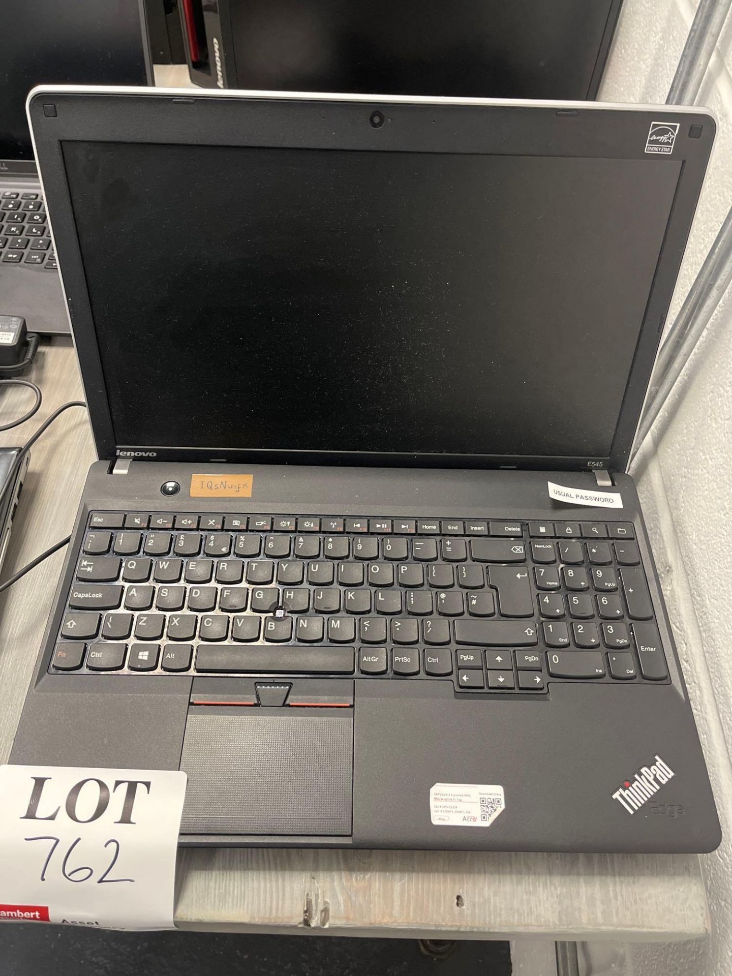 Lenovo E545 ThinkPad Edge laptop with charger (wiped)