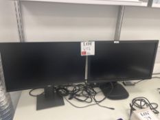 Dell P2419H monitor and Viewsonic VG2439Smh monitor