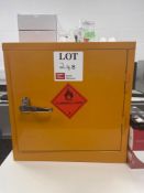 Countertop flammable liquid storage cabinet