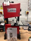 Holzmann HBS230HQ vertical bandsaw, fixed to bench and hardwired