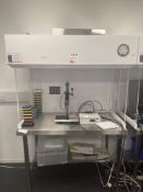 Pascals Cleanrooms fume extraction cabinet with stainless steel workbench (excludes contents) (appro