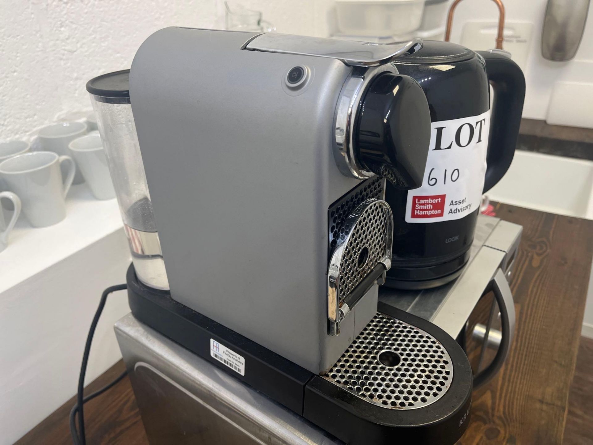 Kenwood domestic microwave, Krups coffee machine with Logik kettle - Image 3 of 5