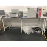 Laboratory workbench (excludes contents) (approximately 241cm L x 80cm W x 92cm H)