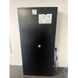 Tall two door metal filing cabinet