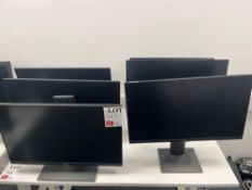 Four Dell P2419H monitors and two Viewsonic monitors