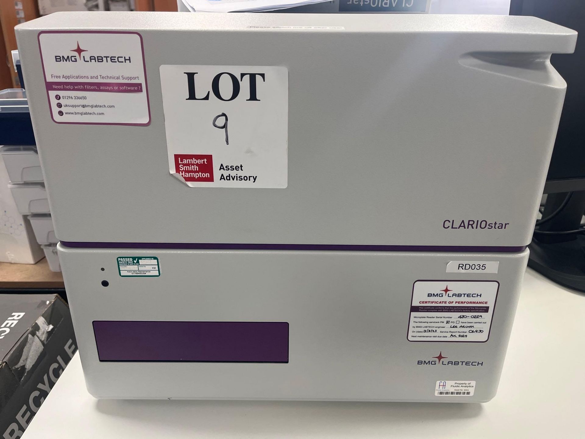 ClarioStar BMG Labtech microplate reader