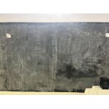 Two wall mounted chalkboards (approximately 180cm x 122cm)