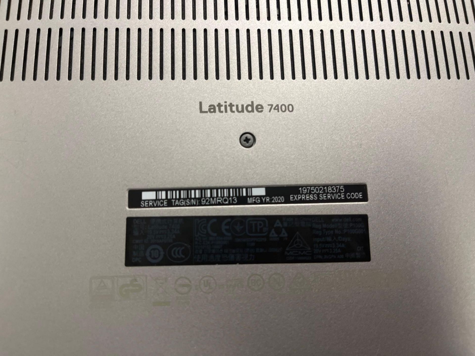 Dell Latitude 7400 Core i7 2020 laptop with charger (wiped) - Image 4 of 5