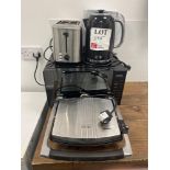 Breville microwave, toastie maker and kettle with Morphy Richards toaster