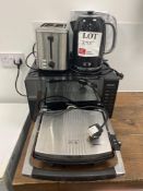 Breville microwave, toastie maker and kettle with Morphy Richards toaster