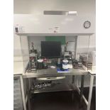 Pascals Cleanrooms fume extraction cabinet with stainless steel workbench (excludes contents) (appro