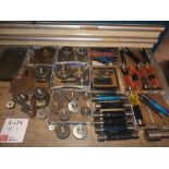 Contents of shelf comprising a quantity of various tooling (as lotted)