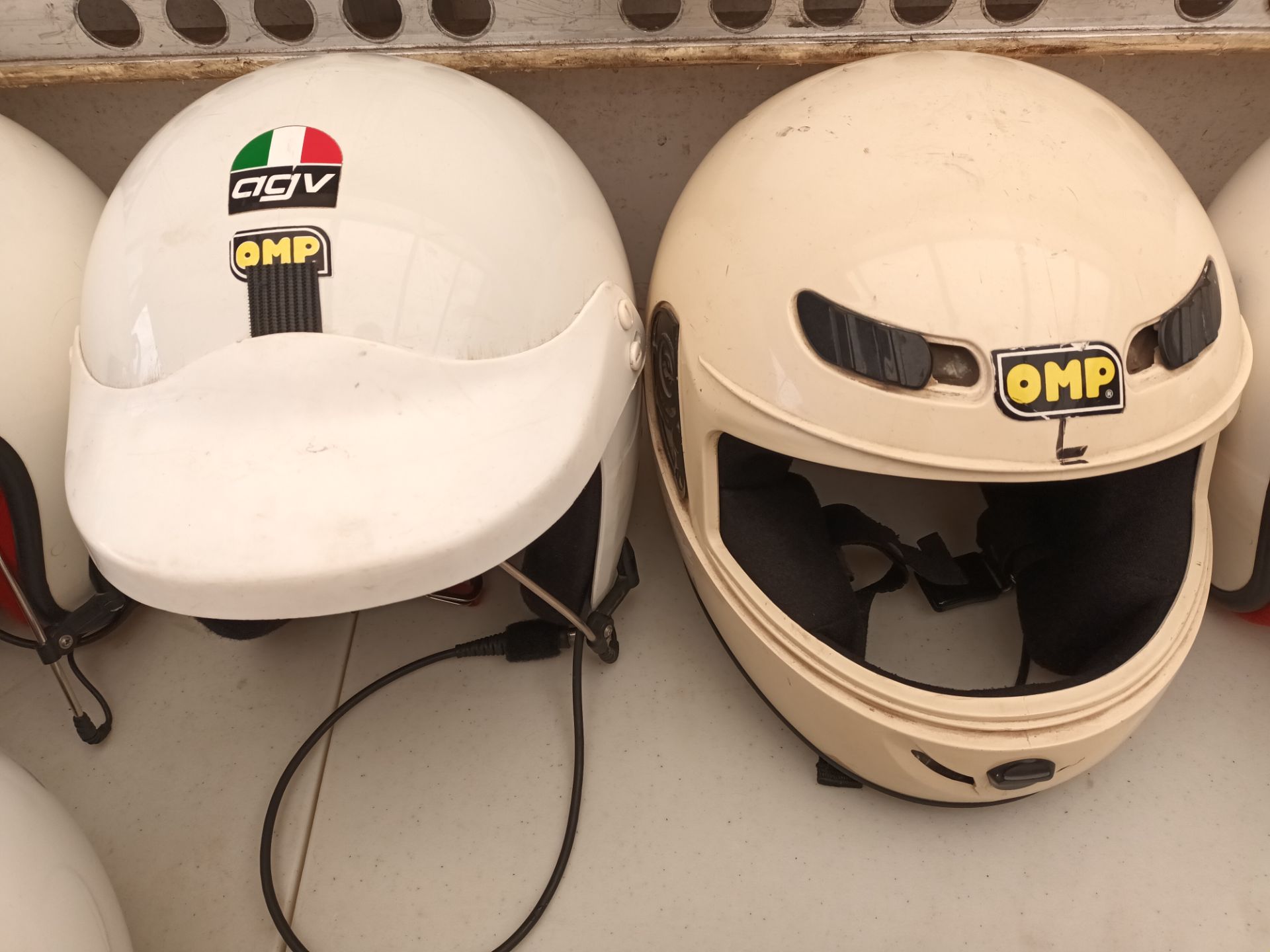 Eight various rally crash helmets - Image 5 of 7