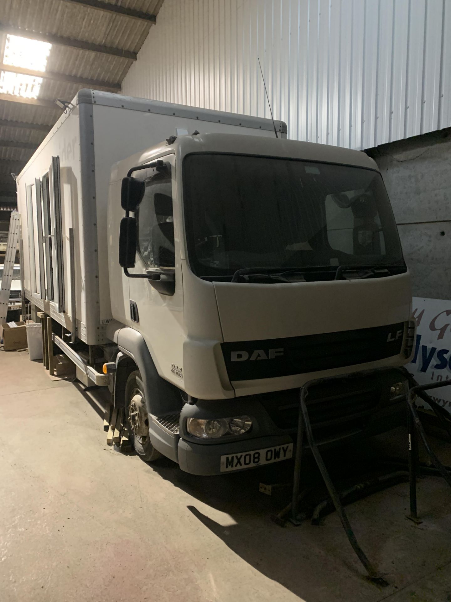 DAF LF 45.160 rigid truck with hospitality modified body