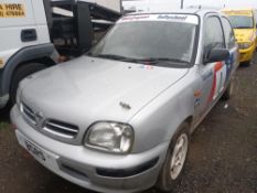 Nissan Micra Rally Modified car with fitted roll cage