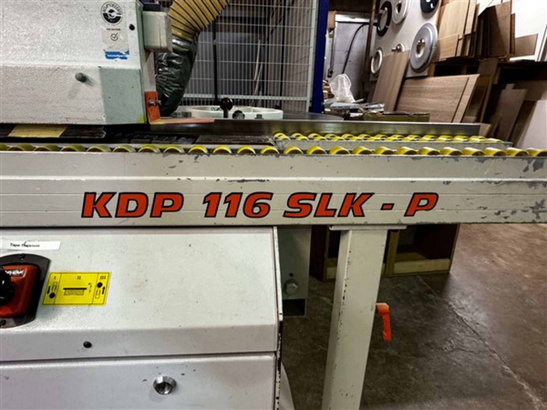 EBM edge bander, type KDP 116 SLK-P, serial no. 1482, year 2008 (Please note: this lot will - Image 9 of 10