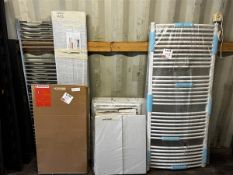 Selection of eight bathroom radiators (Please note, this lot must be removed before the final day of