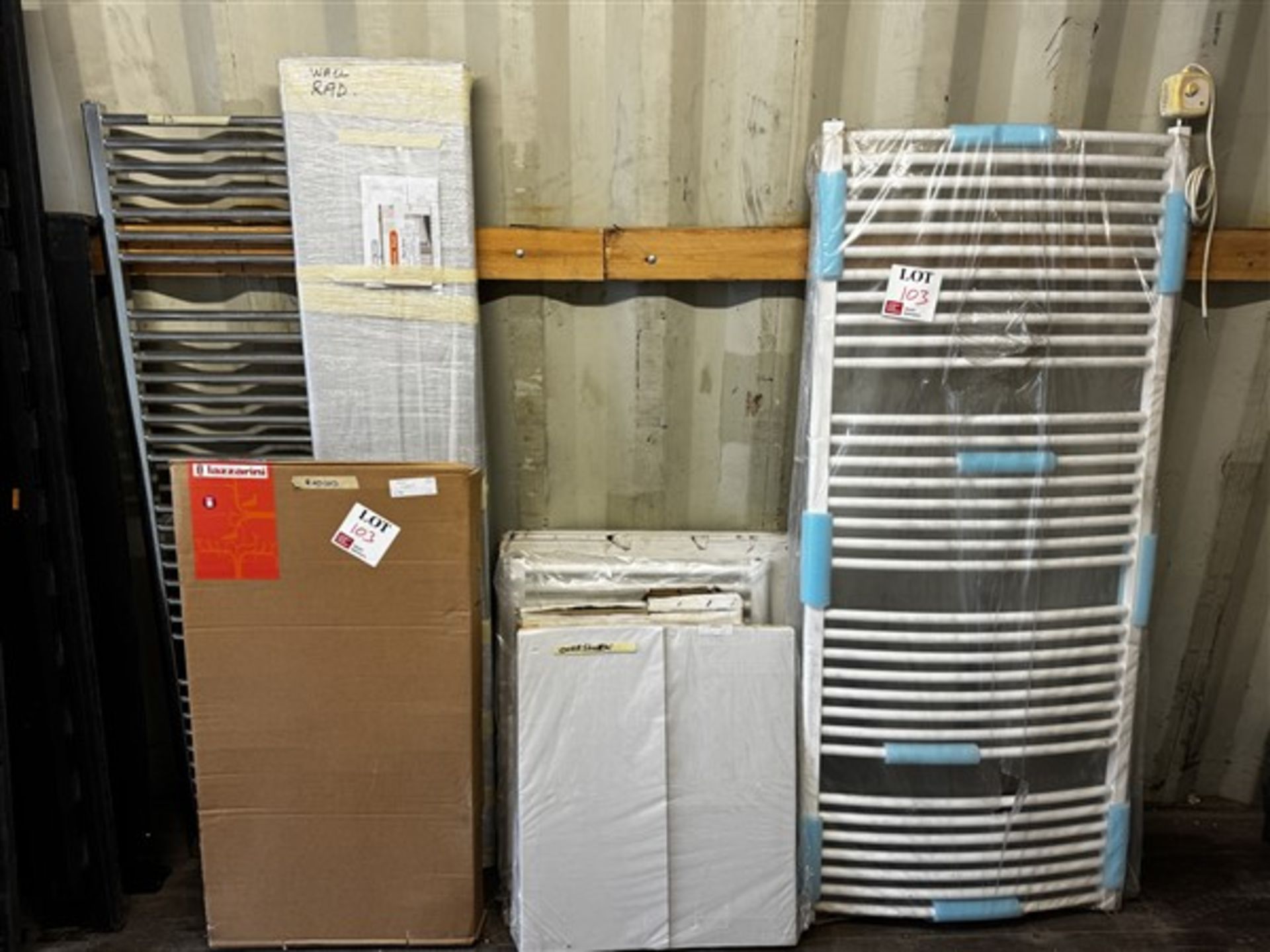 Selection of eight bathroom radiators (Please note, this lot must be removed before the final day of