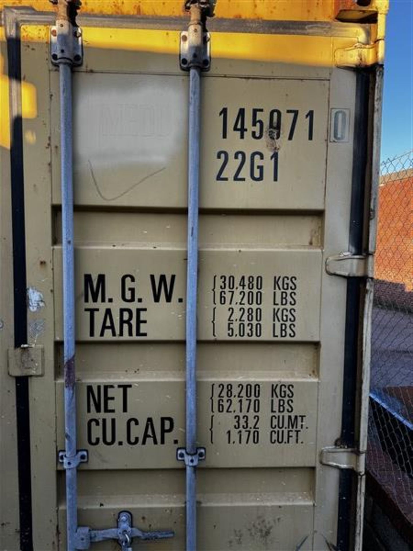 20ft container (excluding contents) (Please note: A work Method Statement and Risk Assessment must - Image 3 of 6