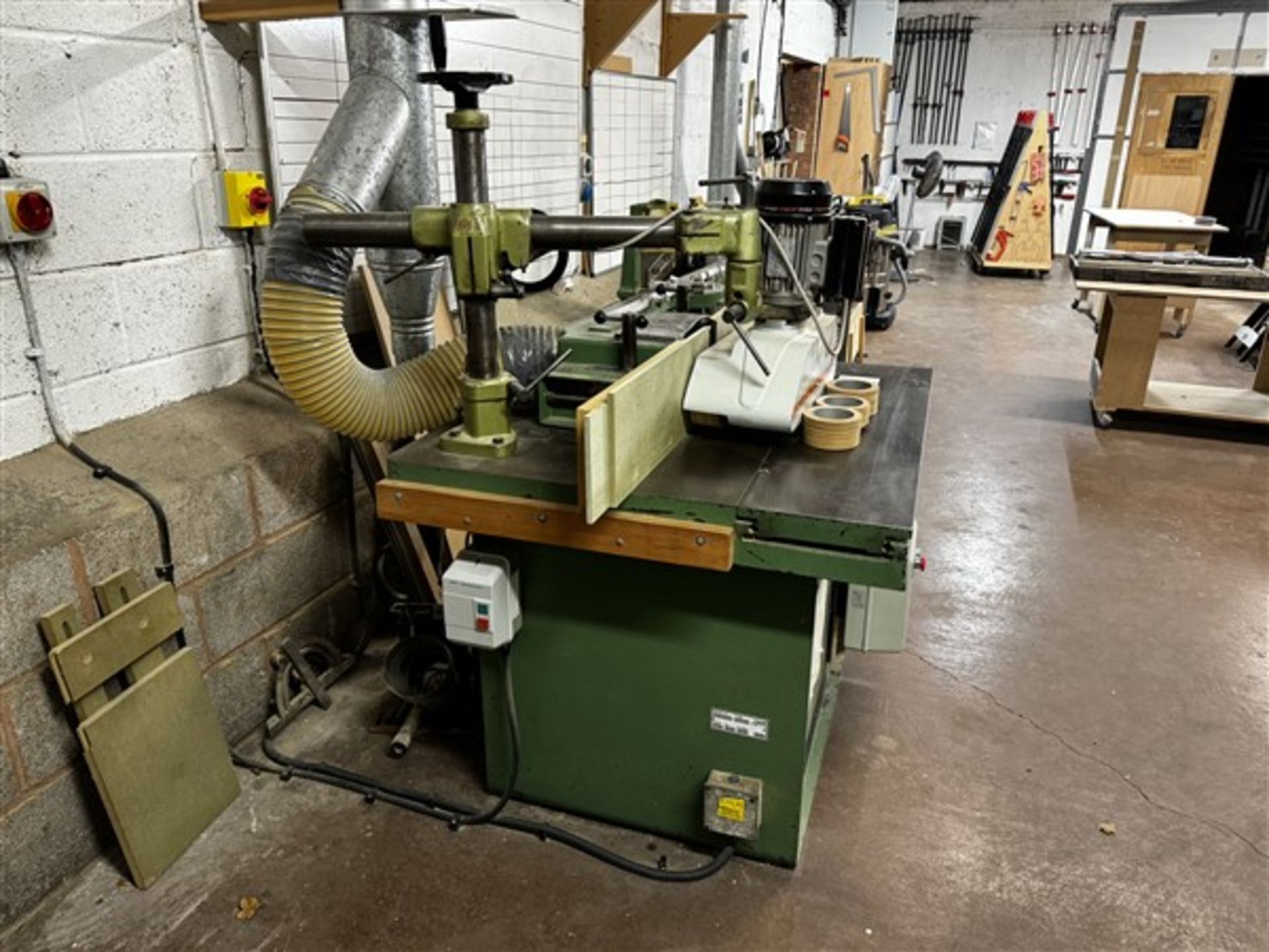 NMC spindle moulder, 380v, type F-115, serial no. 85/43/218, with Maggi feed unit, type 12720501, - Image 3 of 8