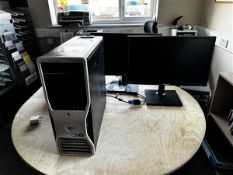 Two Samsung monitors, 522E450 and Dell Precision T5500 computer