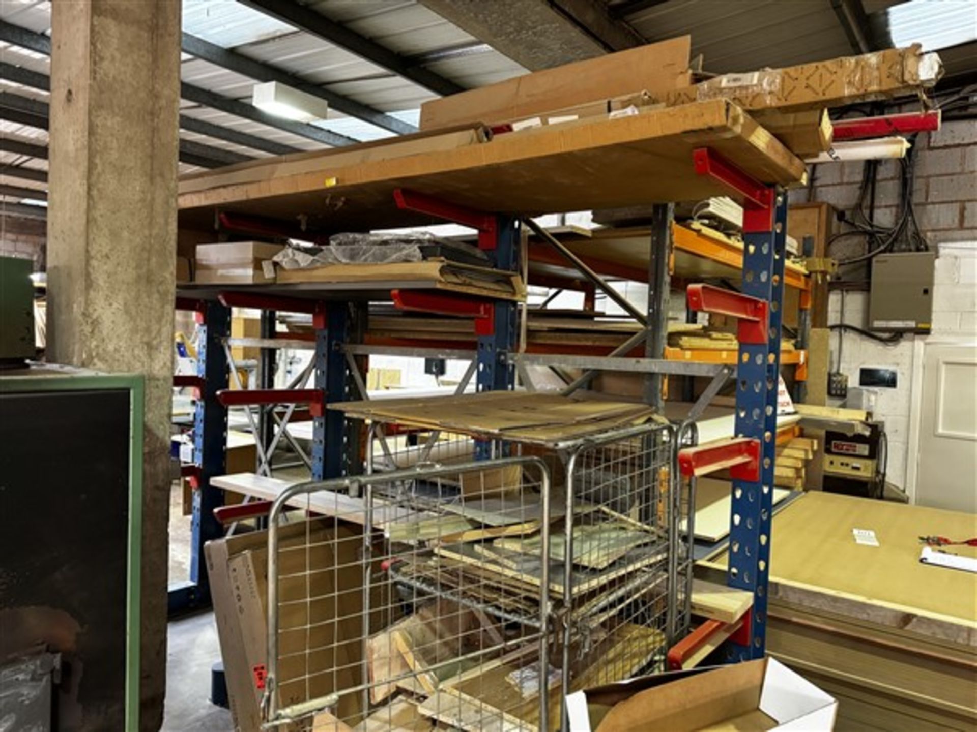 Four bays of heavy duty adjustable racking, 3606 x 850mm x 2.5m - Image 2 of 3