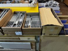 Eleven boxes of various metal drawer runners & boxes