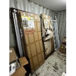 Assorted lot of various incomplete glass shower panels and tracking (Please note, this lot must be