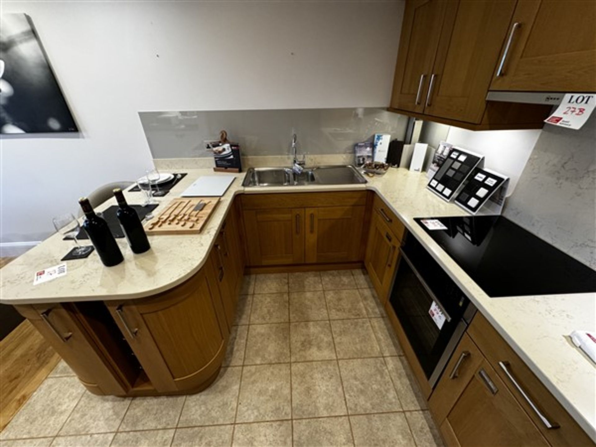 Complete ex-demo kitchen fittings with breakfast bar, comprising of 600mm full height freezer - Image 6 of 7