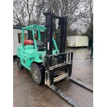 Mitsubishi 40 LPG forklift truck model FG40KLZ, serial no. EF29C50050 (2009), lift capacity