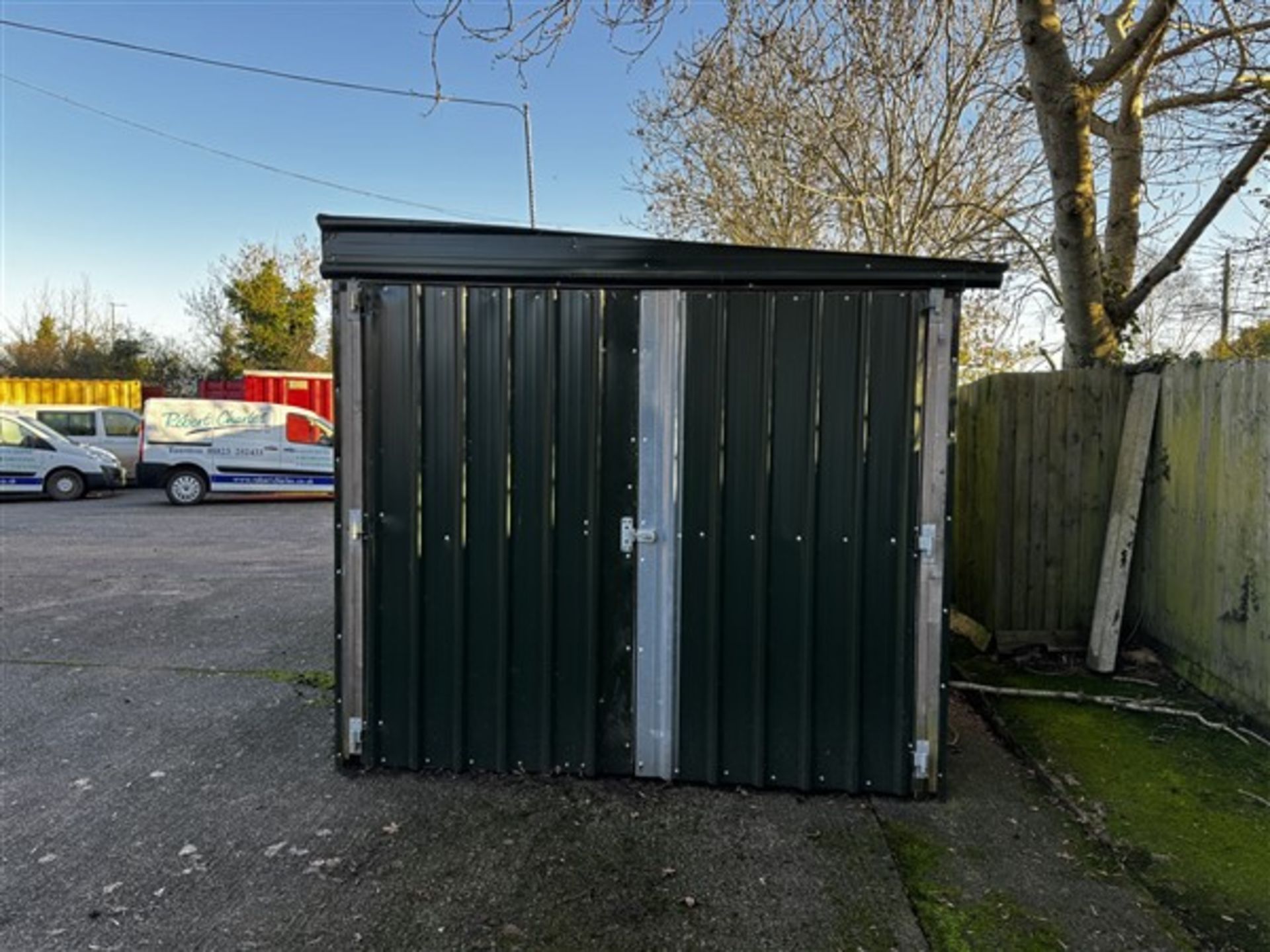 Double door, 3 wall outdoor shed (viewing advised) length 4.1m x width 2.7m x height 2.5m ( - Image 3 of 7