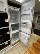 Miele Perfect Fresh Pro fridge freezer, with associated cornice and plynth, overall dimensions