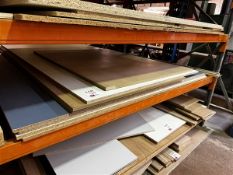 Contents of bay to include 8 sheets of chipboard & MDF (4 sheets = 2.8m x 2.07m)