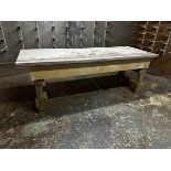 Timber work bench, 2.2m x 800mm