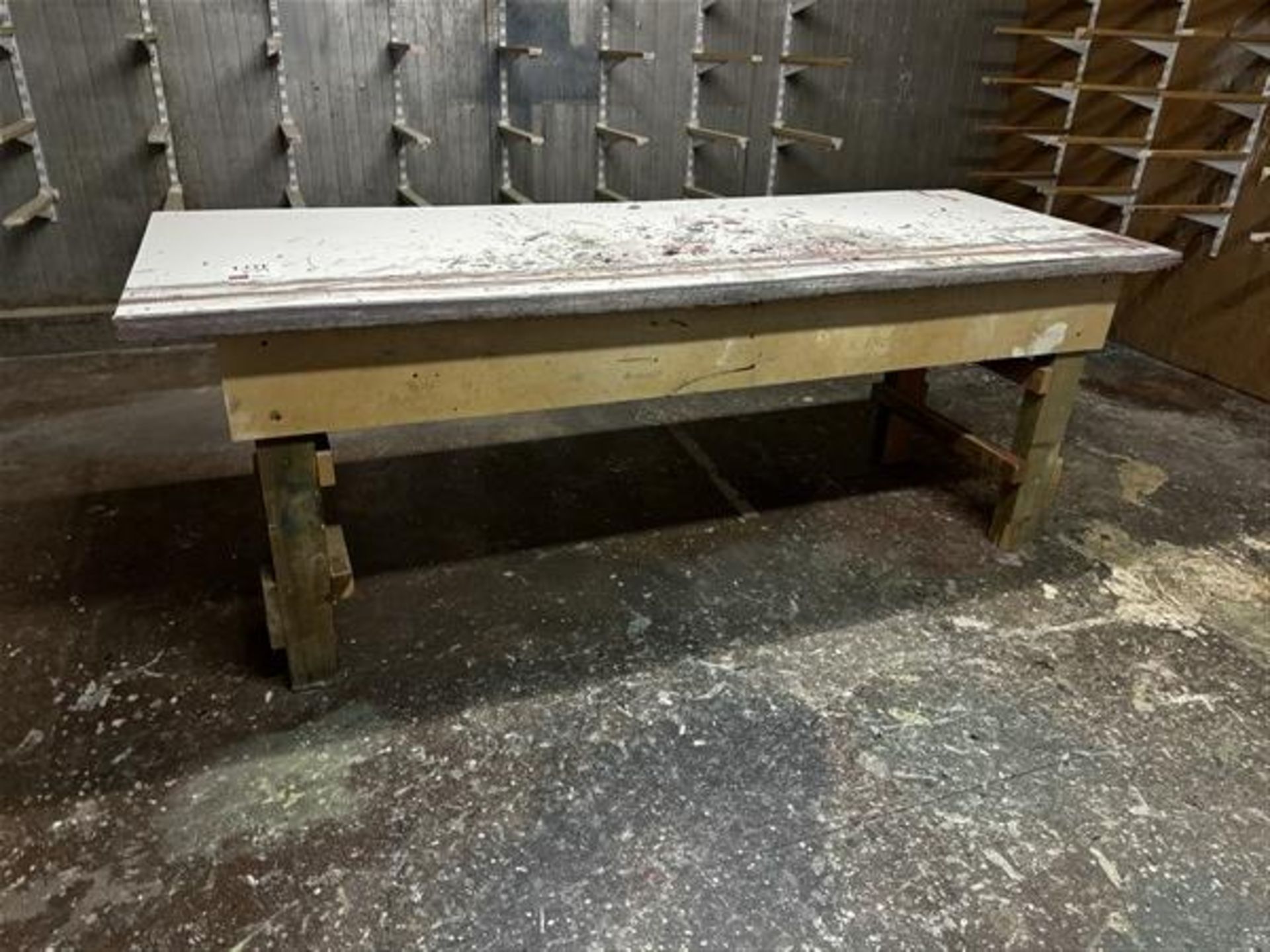 Timber work bench, 2.2m x 800mm