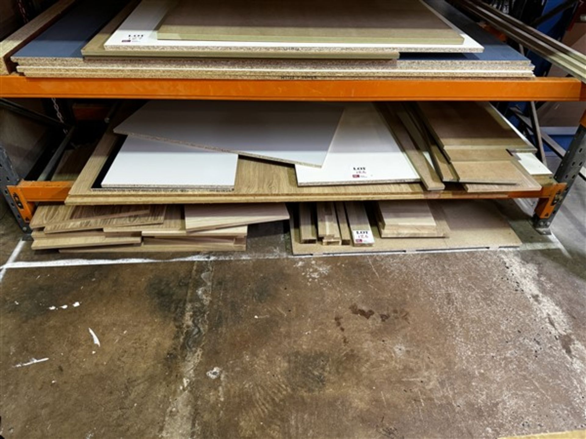 Bottom 2 bays of large sheets and offcut wood