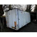 Single axle display trailer, 6.1m x 2105mm overall (side opening) (Please note this lot has a flat