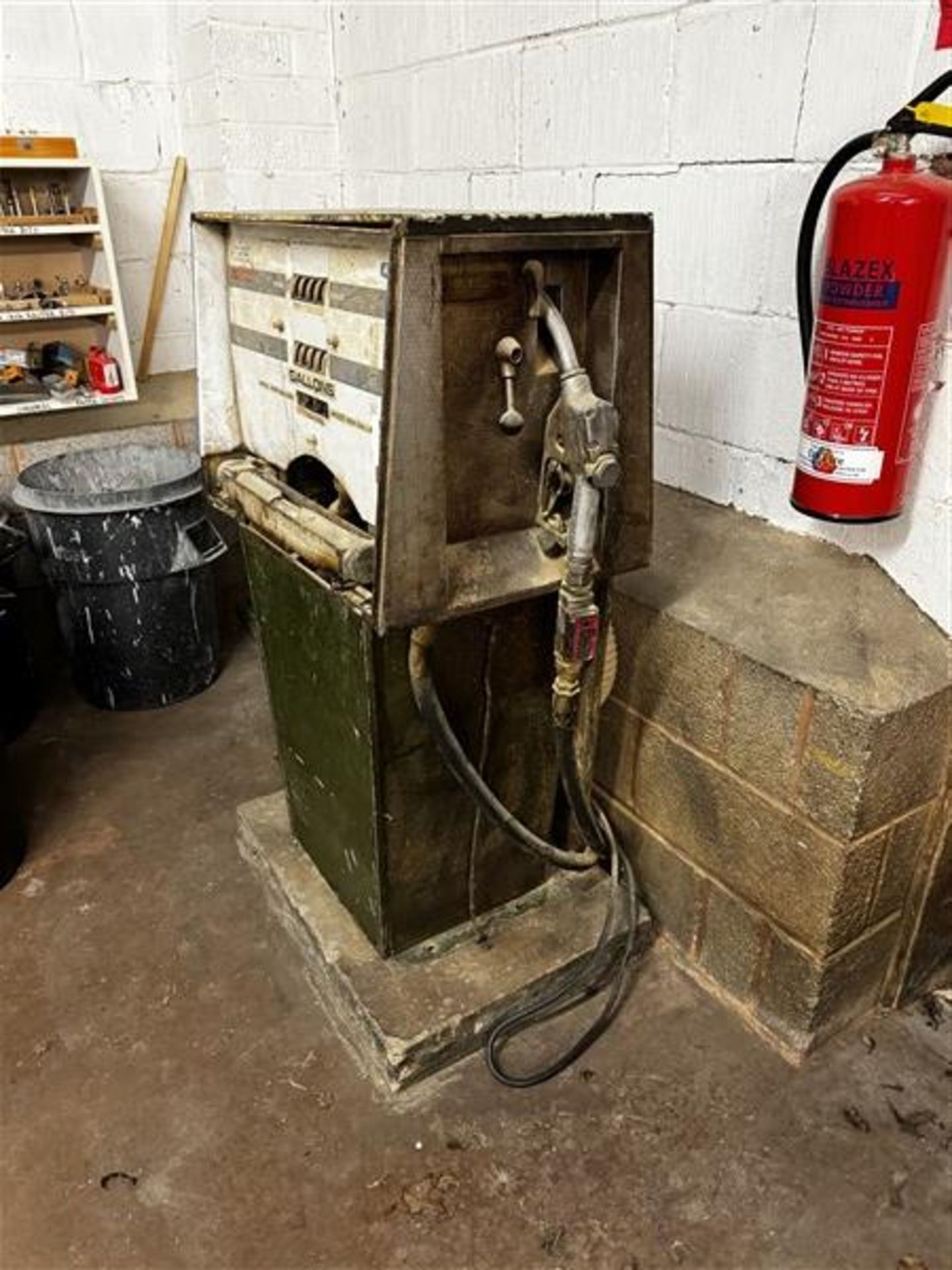 Avery Handoll petrol pump, fixed to concrete base (working condition unknown) (Please note: A work - Image 2 of 4