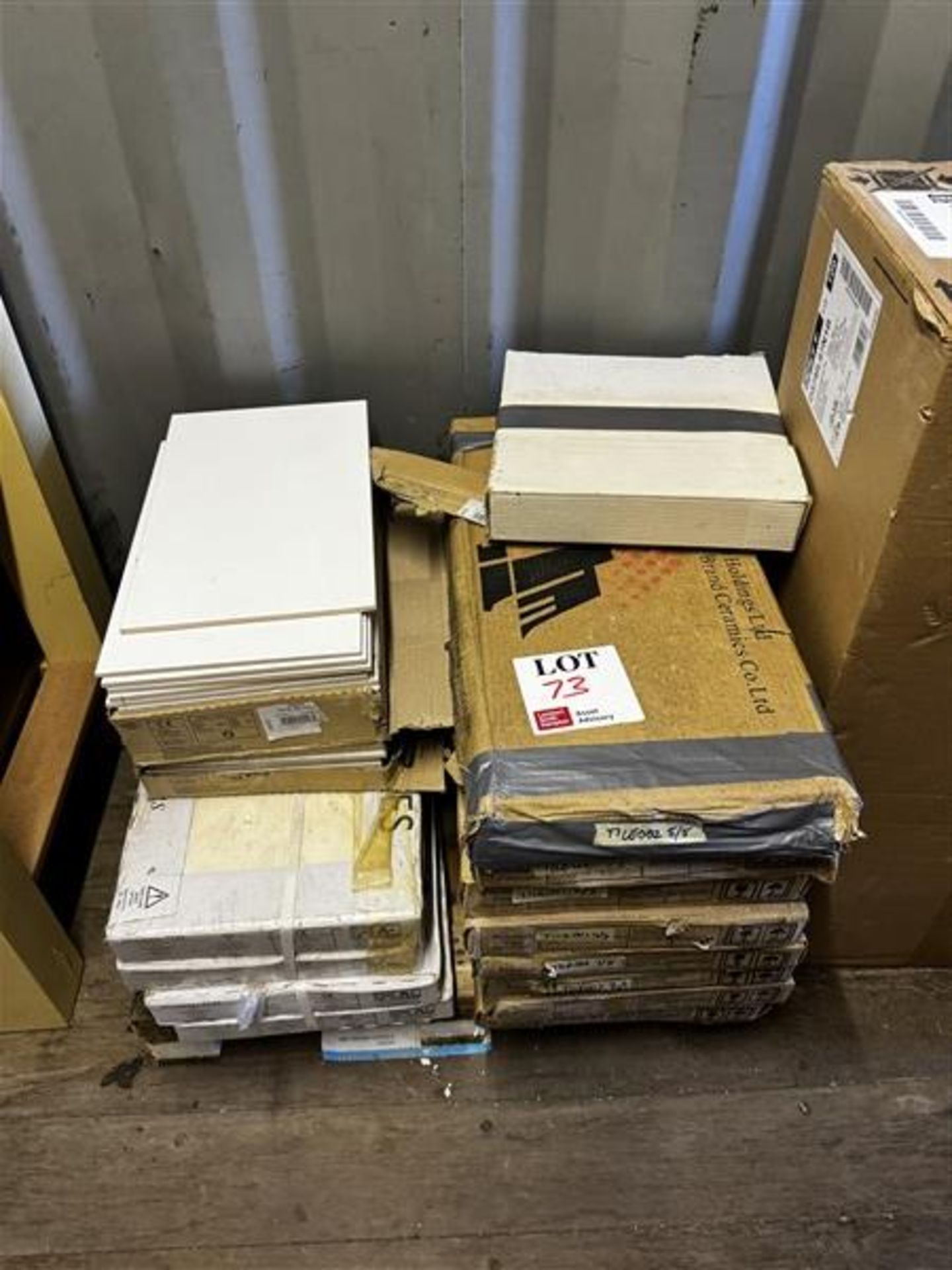 Assorted small part pallet of various tiles as lotted (Please note, this lot must be removed