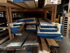 Circa 23 various lengths & sizes of solid timber, as lotted