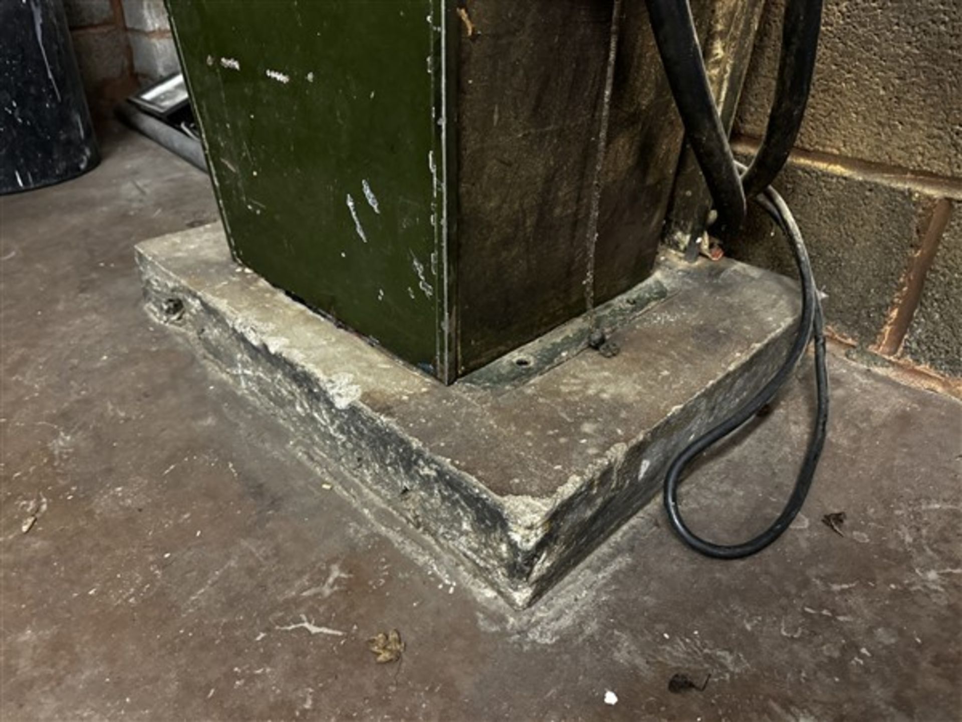 Avery Handoll petrol pump, fixed to concrete base (working condition unknown) (Please note: A work - Image 3 of 4